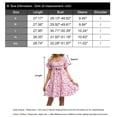 thumbnail image 6 of Cogild Summer Dresses Casual Short Sleeve Square Neck Mini Dresses Floral Print Sundresses For Women, 6 of 6