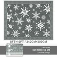 thumbnail image 2 of Bleum Cade Christmas Rug for Living Room 8x10 Area Rugs, Snowflake Washable Rugs for Bedroom Dinning Room,Grey Soft Low Pile Rug,Non Slip Durable Large Carpet for Christmas Decorations, 2 of 8