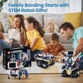 thumbnail image 2 of 5-in-1 STEM Robot Building Kit for Kids Ages 6-16, Remote & App Controlled, Rechargeable Engineering Learning DIY Coding Toy, Educational Building Blocks Gift for Girls & Boys (603 PCS), 2 of 7