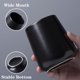 thumbnail image 2 of Juego de 2 soportes para cepillos de dientes de cerámica, negro mate, soporte para pasta dental y tazas de enjuague bucal reutilizables para baño y recámara, 2 of 4