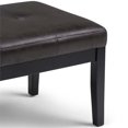 thumbnail image 4 of Atlin Designs Faux Leather Tufted Ottoman Bench in Black, 4 of 6
