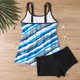 thumbnail image 5 of Traje de baño de 2 piezas para mujer, trajes de baño para mujer, traje de baño de verano de talla grande con estampado, bikini, traje de baño dividido para mujer, traje de baño de poliéster, 5 of 6