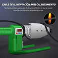 thumbnail image 5 of Termofusor Kit 1000w Pantalla Digital De Con 6 Dados+tijeras Verde, 5 of 5