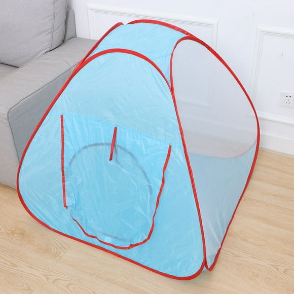 OFFIGAM 1Pcs Tent for Kids Indoor and Outdoor Game Use Sky-Blue Polyester Tarpaulin Square Shape Playhouse Tent