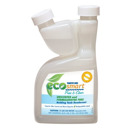 - Eco Smart Free and Clear RV Holding Tank Treatment - Deodorant / Waste Digester / Detergent - 36 oz - Thetford 94028