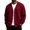10#Red, variant on Button Down V-Neck Jacket for Men, Trendy Long Sleeve Solid Color Loose Fit Fall Casual Cozy Streetwear Outerwear Blue 2XL
