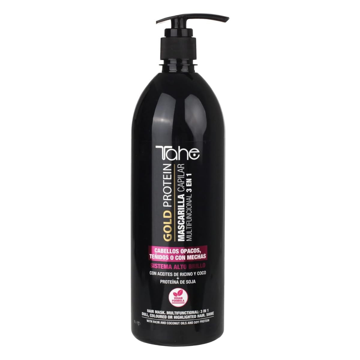 Tahe Gold Protein For Colored Hair kit - Shampoo 1000ml + Mask 1000ml - Color Protection & Shine
