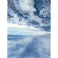 thumbnail image 2 of Hristova, Albena 19x24 Gold Ornate Wood Framed with Double Matting Museum Art Print Titled - The Sea, 2 of 4