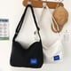 thumbnail image 4 of Bolso de hombro portátil de Lona Minnieouse estilo informal para mujer Negro grande con correa ajustable, 4 of 6