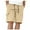 Khaki, variant on Mens Casual Shorts Male Cargo Pants Solid Color Pocket Tie Sports Shorts Summer Pants Shorts Men Sport Khaki M