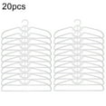 thumbnail image 3 of Short Neck Anti-Slip Plastic Clothes Hangers Save Vertical Space, 3 of 8