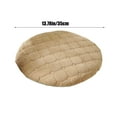 thumbnail image 3 of EazyTech Round Plush Cushion for Chair, Floor & Tatami - Support for Office, Dining & Car Seat - Breathable Flock Material - 14x14in - Press Relief & Comfort Khaki, 3 of 7