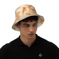 thumbnail image 6 of Daiia Watercolor Sea Shells Pattern Bucket Hat - Trendy Cotton Sun Hat for Beach, Golf, Fishing - Fun Outdoor Vacation Boonie for Men and Women, 6 of 9