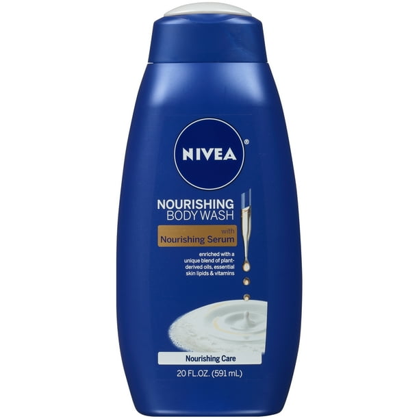 NIVEA Nourishing Care Body Wash with Nourishing Serum, 20 fl. oz