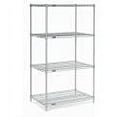 thumbnail image 5 of Nexel 4 Shelf Stainless Steel Wire Shelving Unit Starter 30""W x 24""D x 63""H, 5 of 5