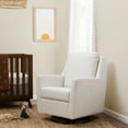 thumbnail image 3 of DaVinci Nova Pillowback Swivel Glider in Cotton Weave, 3 of 6