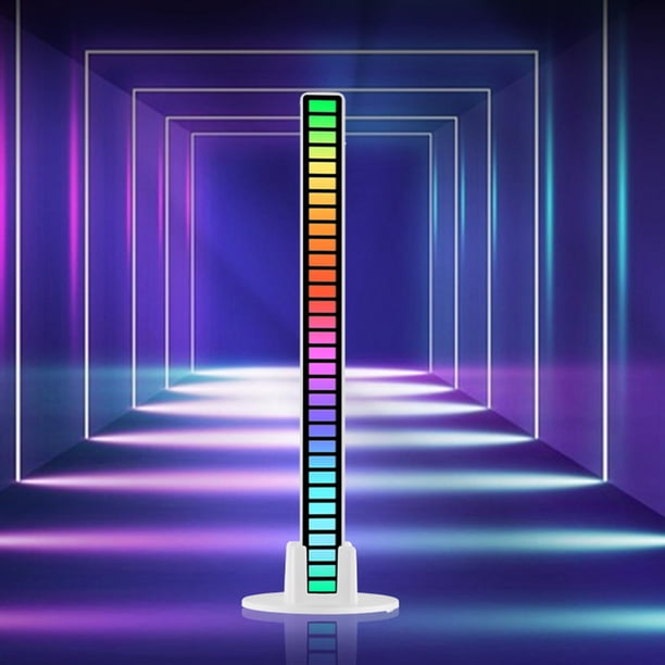 Lámpara De Mesa Rhythm RGB Light Music Control de sonido Lámparas de recogida (carga D tipo C) Blanco 4 piezas Likrtyny Para estrenar