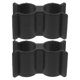 thumbnail image 1 of unbranded 2Ud Sujeción Doble Para Tuberías De Plástico Negro Compatible Con Accesorios, 1 of 8