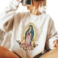 thumbnail image 3 of Our Lady of Guadalupe Sweatshirt – Virgin Mary Catholic Feast Day Pullover, Religious Church Wear, Christian Faith Apparel, Spiritual Gift for Men and Women, 3 of 7