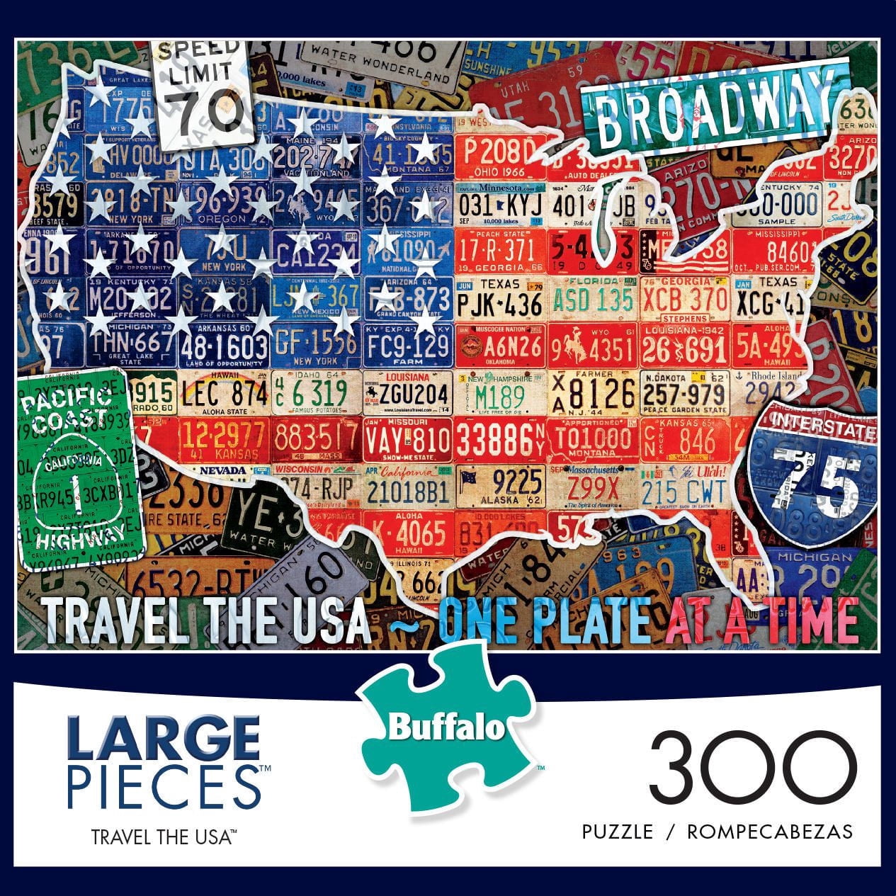 Buffalo Games - Travel The Usa - 300 Piece Jigsaw Puzzle