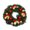 E, variant on OIUR 12 Inch Christmas Wreath Decoration for Front Door Artificial Wreath with Bells Balls Bows for Indoor Outdoor Holiday Decor