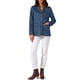 thumbnail image 2 of Chaqueta de Blazer de Ante Femenina Vintage Casual con Botones y Mangas Largas con Bolsillos S Azul Profundo, 2 of 6