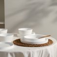 thumbnail image 5 of Stone Lain Fosca 16-Piece Dinnerware Set Bone China, Matte White, 5 of 5