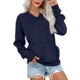 thumbnail image 3 of WTXUE Long Sleeve, Women'S Sports Sweatshirt Basic Solid Color Pullover Casual Top, Workout Tops, T-Shirts (Black, XL), 3 of 5