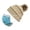 Beige, variant on Women's Summer Outdoor Travel Essentials Accessories Beanie Hats for Women Solid Stitching Outdoor Plush Hats Crochet Knit Beanie Cap Button Peaked Cap
