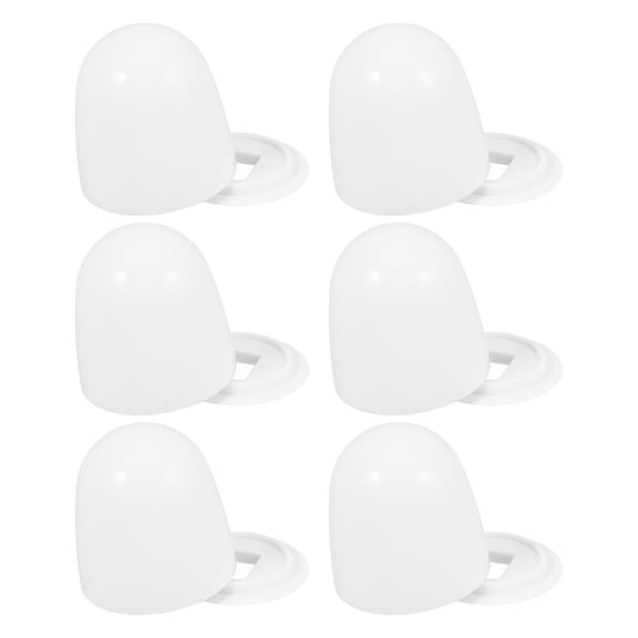 GOOHOCHY  6 Pcs Anchor Screws Decorative Toilet Caps Home Bathroom