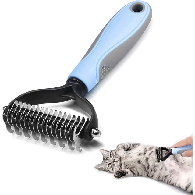 Kunmingshisd Cepillo para Perros Cepillo para Gatos, Rastrillo para Peluquería para Perros, Peine para Quitar Pelo Largo para Perros, Rastrillo para Perros y Gatos para Quitar la Capa Interna de Las M