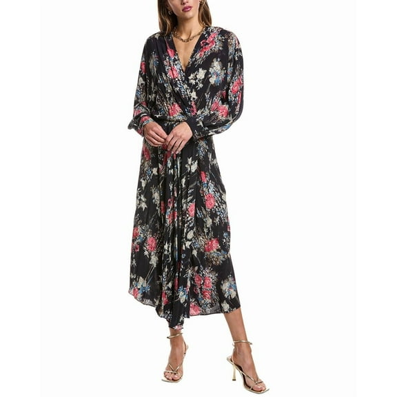 IRO womens  Aleyna Maxi Dress, 38, Black