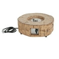 thumbnail image 2 of Christopher Knight Home 28" Patio MGO Propane Fire Pit, 30,000 BTU Round Heater with Waterproof Cover, Brown, 2 of 12