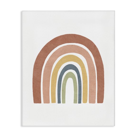Stupell Industries Scandinavian Boho Rainbow Stripes Canvas Art, 24 x 30, by Lisa Nohren