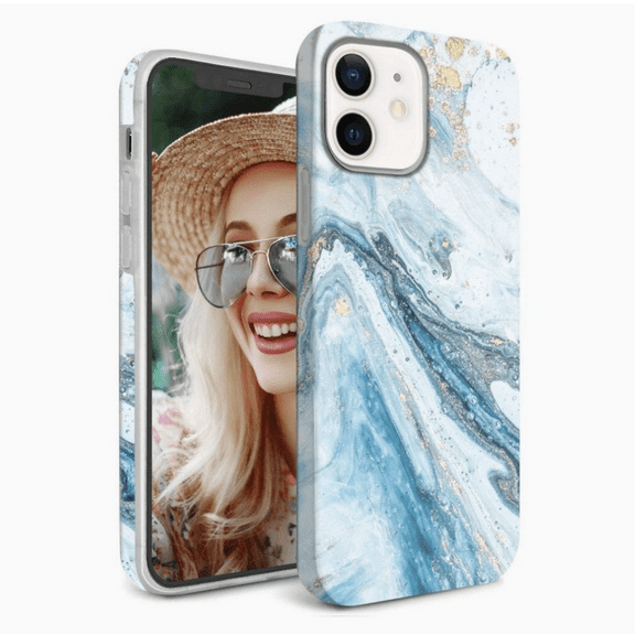 CASELIX iPhone 11 Cute Marble design iPhone 11 Phone Cases for Women Girls Trendy Shockproof Bumper 6.1 Inch