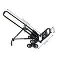 thumbnail image 2 of Folding Hand Truck, Foldable Stair Climbing Dolly Cart Portable Climbing Cart with Telescoping Handle, Stair Climber Hand Truck with 10 Wheels 330 LBS for Warehouses, Shopping Malls, 2 of 17