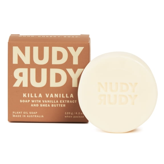Nudy Rudy Killa Vanilla – Soap with Vanilla Extract and Shea Butter – 4.2oz