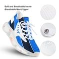 thumbnail image 3 of Stripe Line Pattern Walking Shoes for Men Woman Lightweight Tennis Fashion Elastic Sports Shoes Cushion Basketball Shoes, 3 of 7