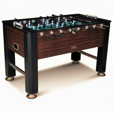 Barrington 56 Inch Premium Furniture Foosball Table, Soccer Table, Sturdy Leg Construction, includes 2 balls, (Best Foosball Table In The World)