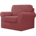 thumbnail image 1 of CHUN YI Stretch Checks Spandex Sofa Cover Separate Backrests Cushions Cover Slipcover, 1 of 5