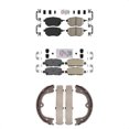 thumbnail image 1 of Transit Auto Front Rear Ceramic Disc Brake Pads and Parking Shoes Kit for Car Nissan Murano KNN-100609, 1 of 11