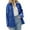 Blue, variant on Blue Jean Jackets Women Women Retro Denim Jacket Blue Big Pocket Long Sleeve Casual Shirt Jacket Women's Denim Jackets Blue L