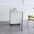 thumbnail image 3 of Zimtown Manicure Nail Table Nail Designs Movable Desk Equipment With Wrist Rest White, 3 of 7