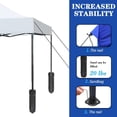 thumbnail image 7 of YRLLENSDAN 10x10 Pop Up Canopy Tent for Outside, Waterproof Outdoor Tent Canopy Beach Canopy Tents for Parties UV Protection Straight Leg Shade Canopy, White, 7 of 7