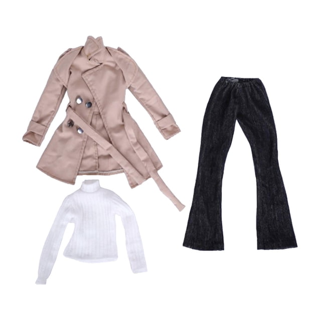 Ropa de ca para Niña, Traje de ca Hecha a , Ropa de Vestir para 3x traje de gabardina Zulema trajes de vestido de muñeca
