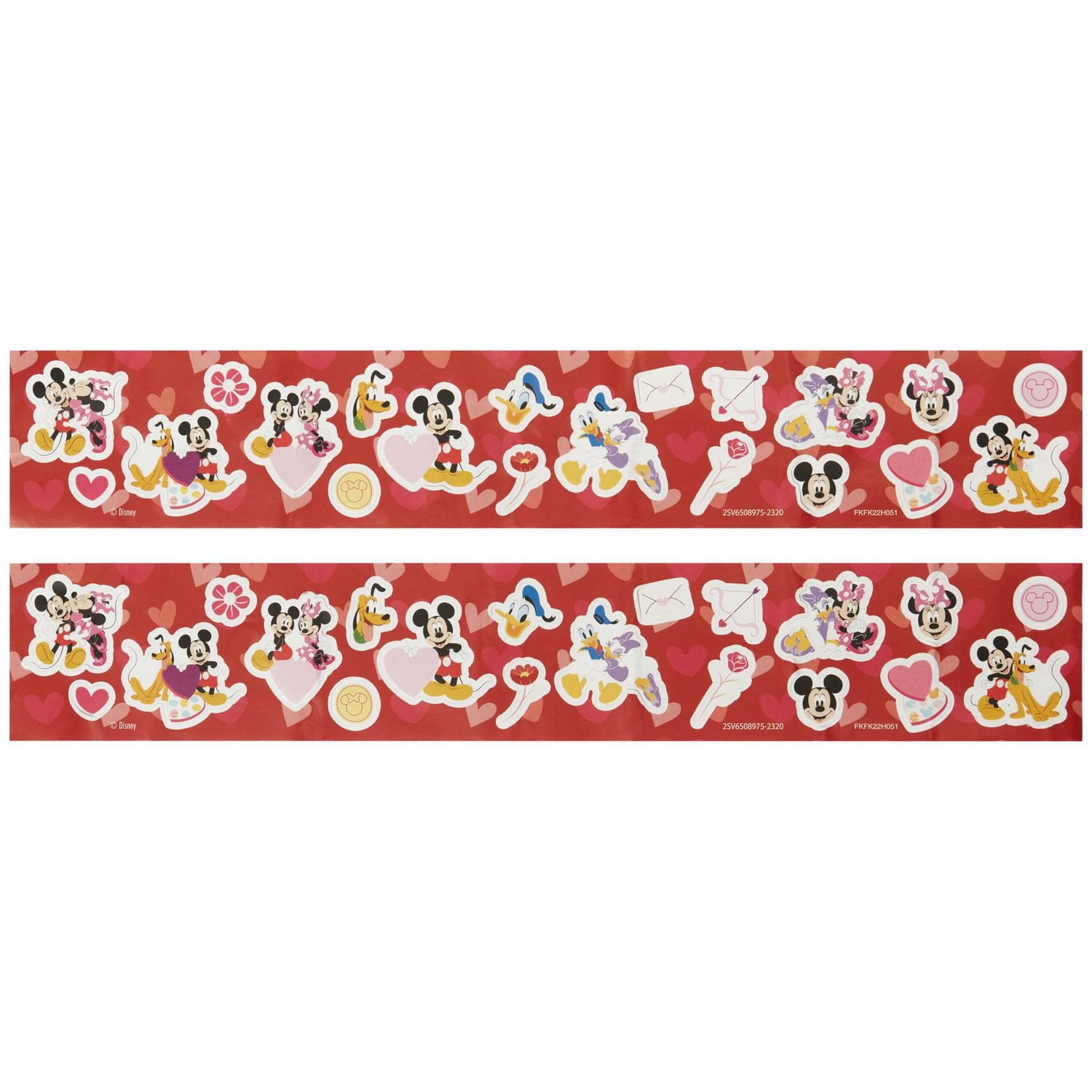 Disney Mickey & Minnie Valentine Cards, 40 Count Classroom Exchange Stickers
