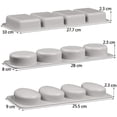 thumbnail image 2 of Silicone Soap Mold Mold 3 Pcs Silicone Mold Oval Round and Square Shapes Soap Molds Silicone Silicone Mold Soap for Homemade Craft Soap Chocolate Ice Cube(3 Shapes), 2 of 4