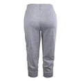 thumbnail image 2 of Sofra Women's Capri Jogger Pants with Side Pockets for Yoga Running Workout Heather Grey, 2 of 5