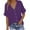 Purple, variant on Tshirts Shirts for Women V Neck, Dressy Tank Tops for Women Cotton Linen Gauze Shirts Short Sleeve Summer Tunic Top Loose Fit Lightweight Casual Blouses