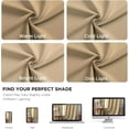 thumbnail image 3 of Cortinas opacas Joydeco, color blanco, 244 cm de largo, para dormitorio, 3 of 9